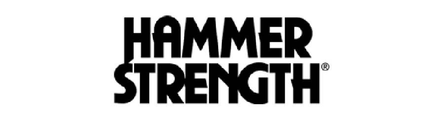 Black Text hammer strength logo