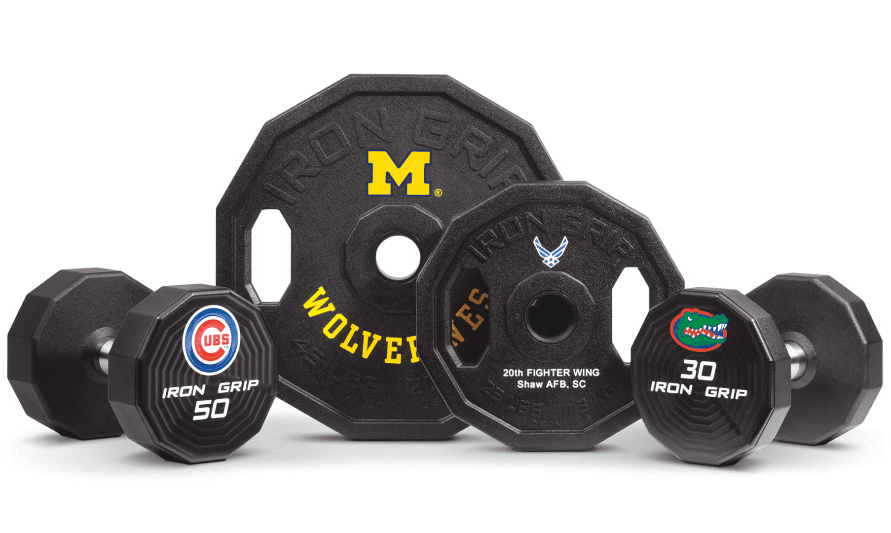 Custom branded logo and weight plates